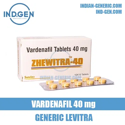 ZHEWITRA 40 mg vardenafil levitra india
